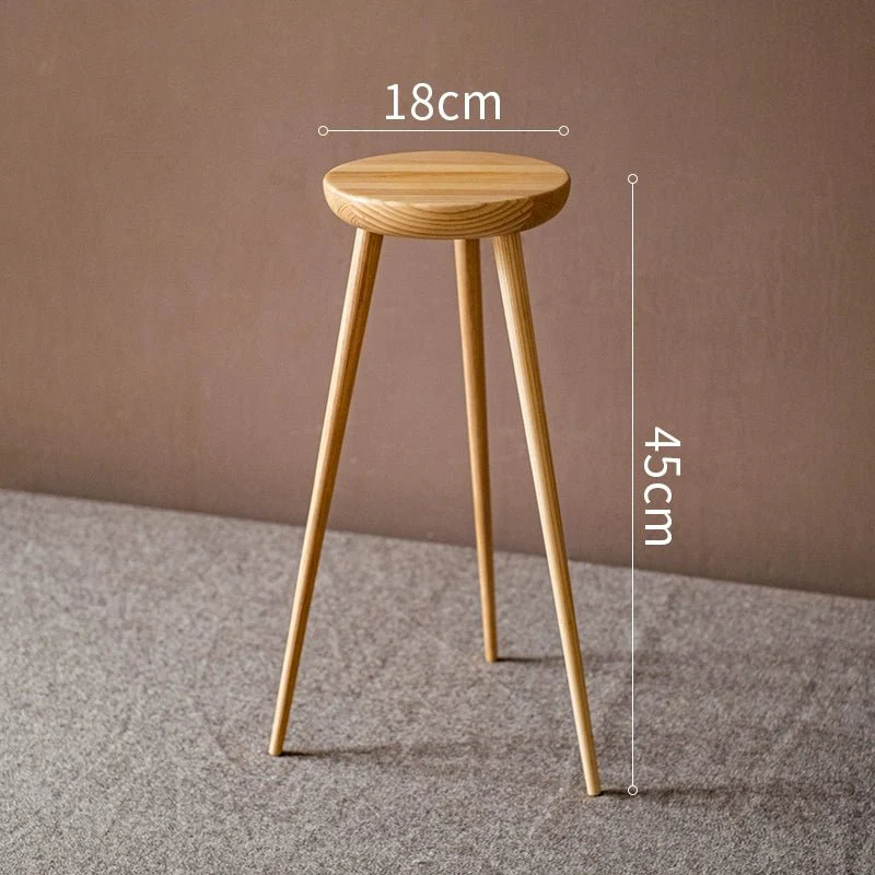 High Wooden Plant Stand - Image 7