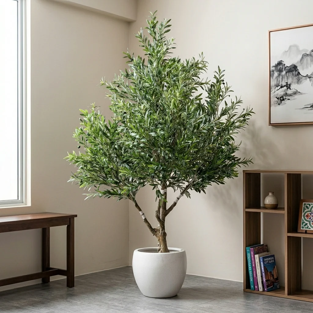 Luxury Artificial Olive Tree Floor Plant - Image 3