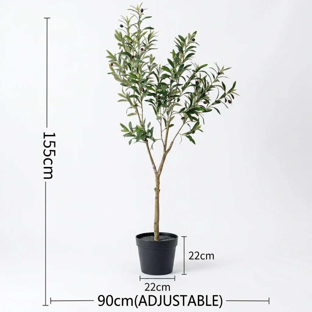 Luxury Artificial Olive Tree Floor Plant - Image 6