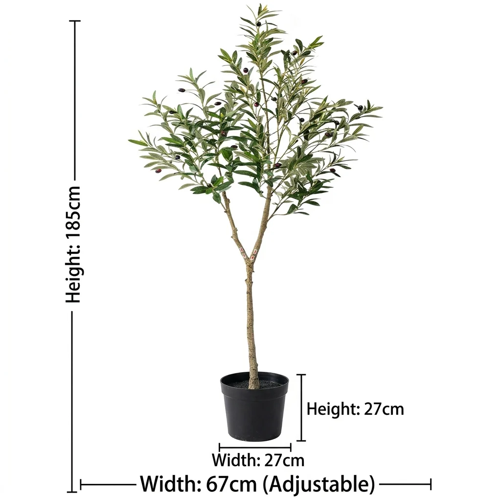 Luxury Artificial Olive Tree Floor Plant - Image 7