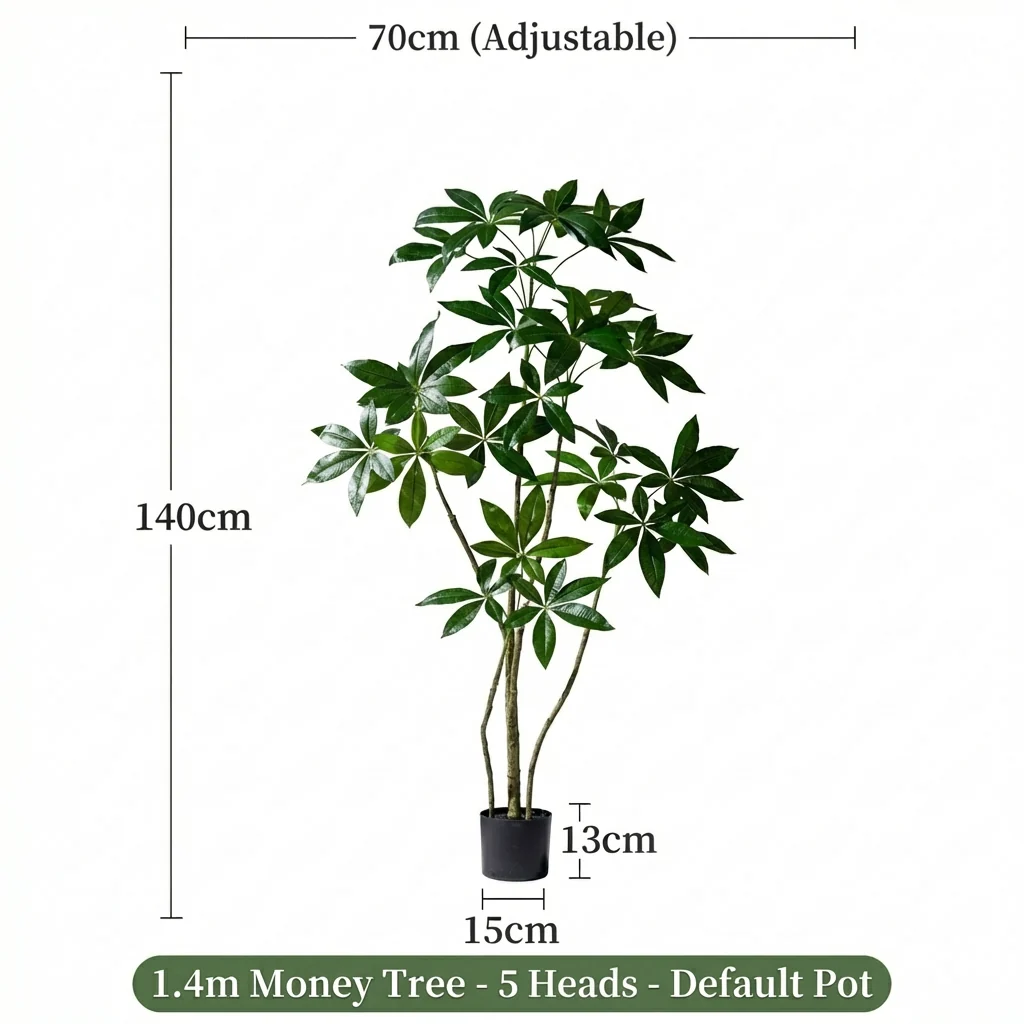 Money Tree - Life-like Artificial Plant (Fortune Tree) - Image 9