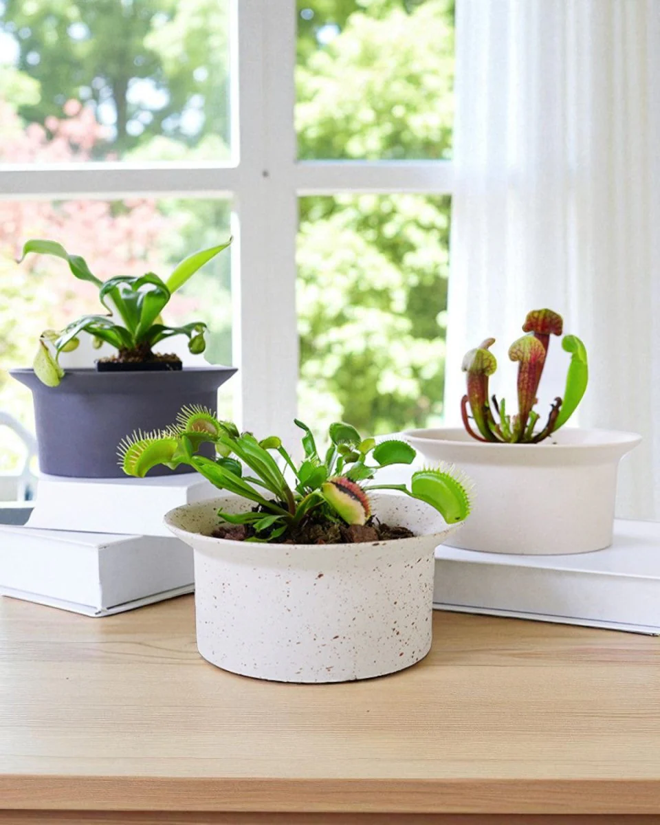 Ripple Bowl Ceramic Planter