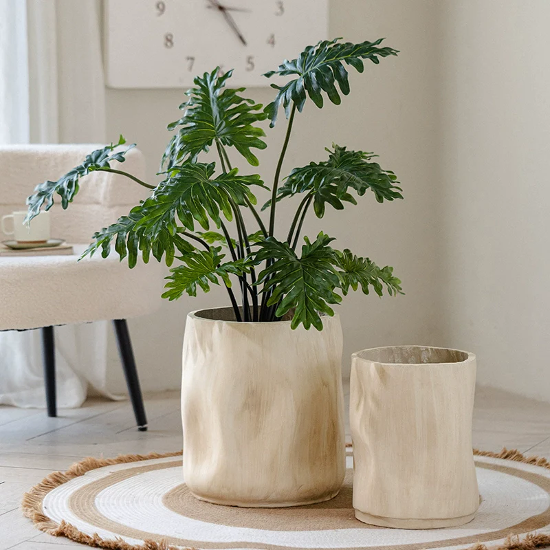 White Rustic Wave Pot - Image 3
