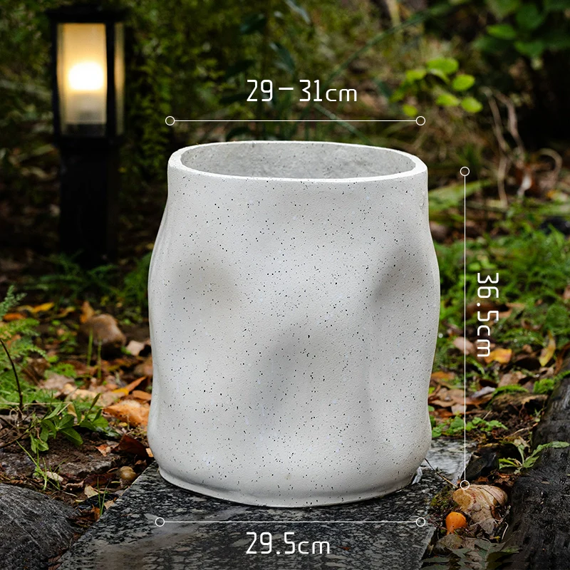 White Rustic Wave Pot - Image 9